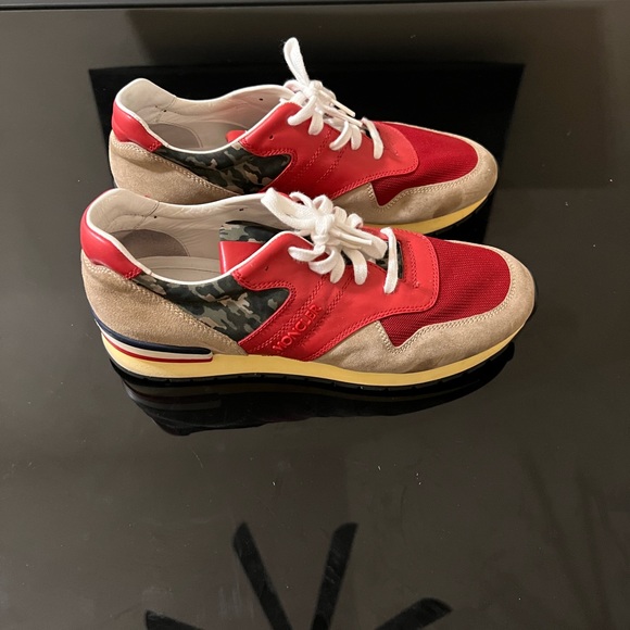 Men Moncler San Diego Logo Sneakers 42 - Picture 2 of 8